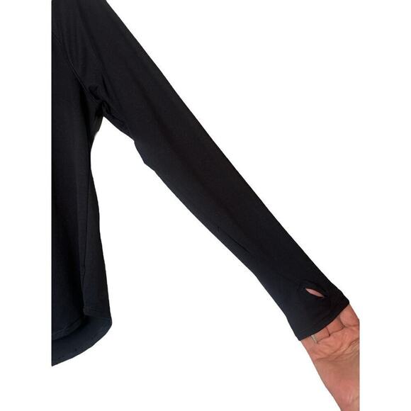 All in Motion Women's Long Sleeve UPF50+ Sun Protection Golf Shirt Size L Black - Picture 3 of 6